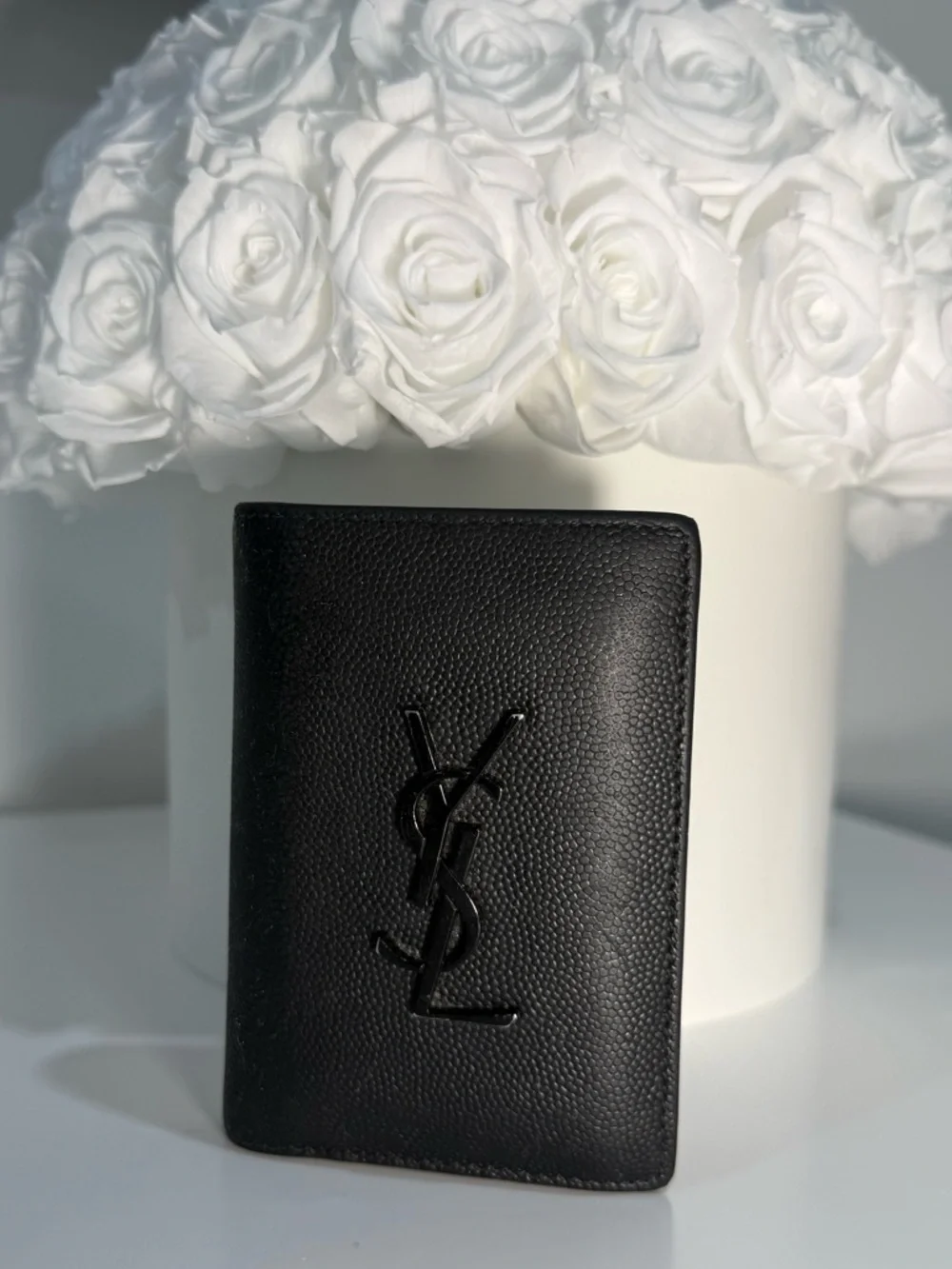 Saint Laurent YSL | Cassandre Credit Card Wallet | Black